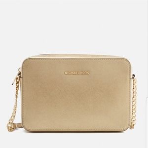 MK Michael Kors Pale Gold Large Crossbody